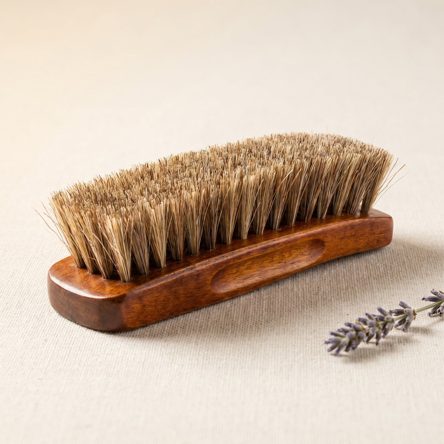 Horse spray application brush